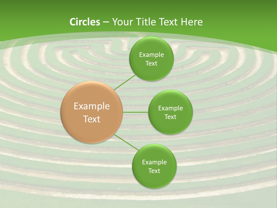 Grass Symmetrical Track PowerPoint Template