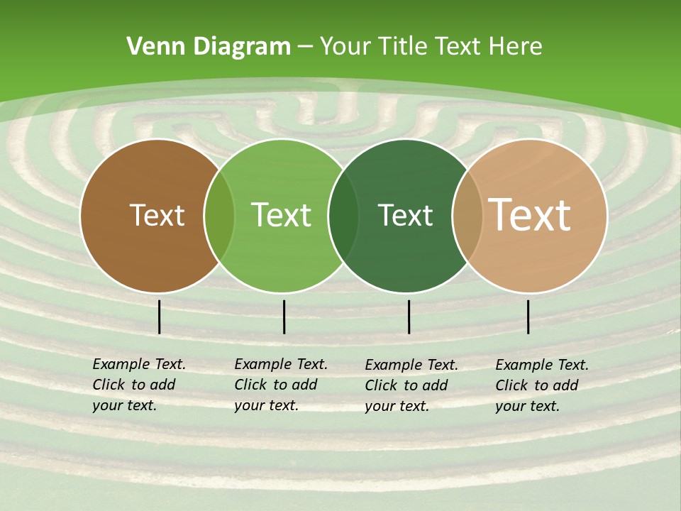 Grass Symmetrical Track PowerPoint Template