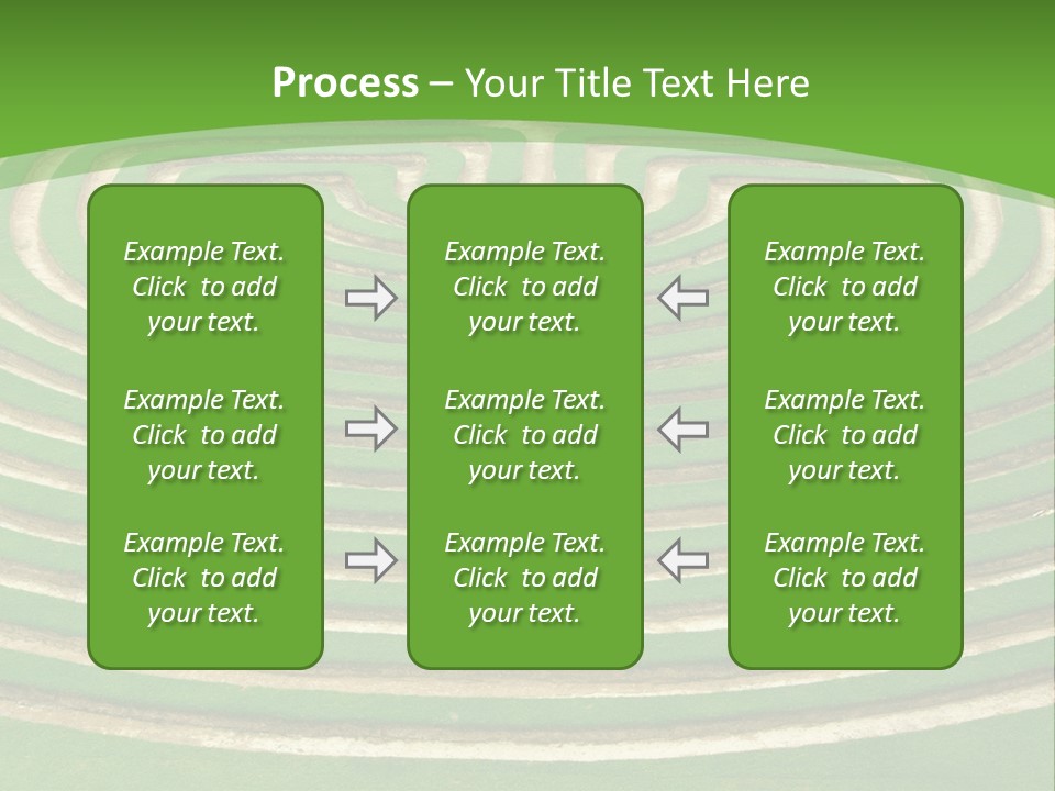 Grass Symmetrical Track PowerPoint Template