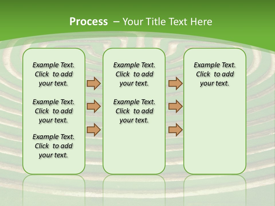 Grass Symmetrical Track PowerPoint Template