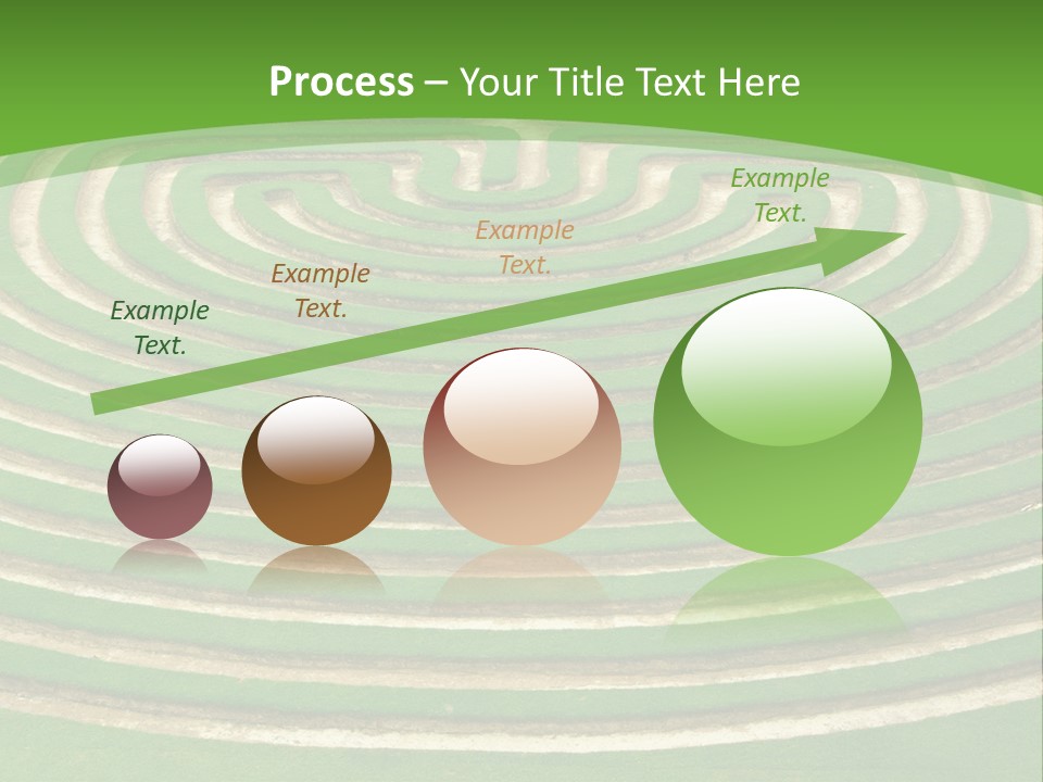 Grass Symmetrical Track PowerPoint Template