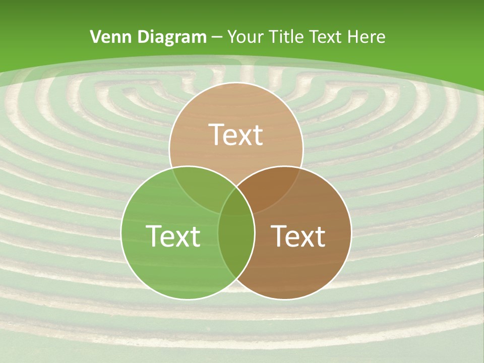 Grass Symmetrical Track PowerPoint Template