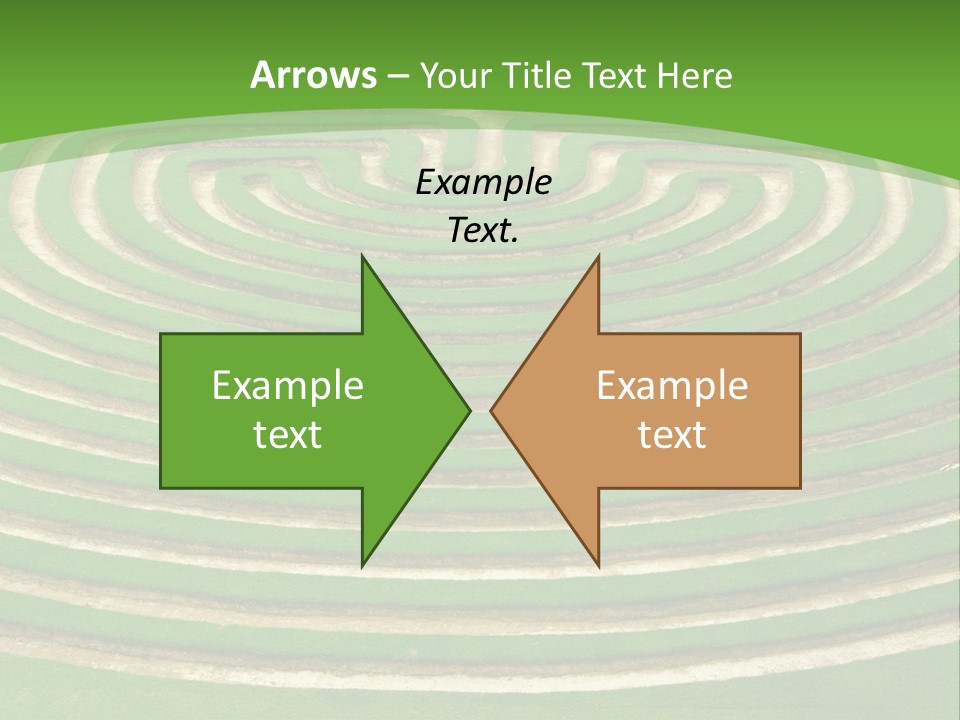 Grass Symmetrical Track PowerPoint Template