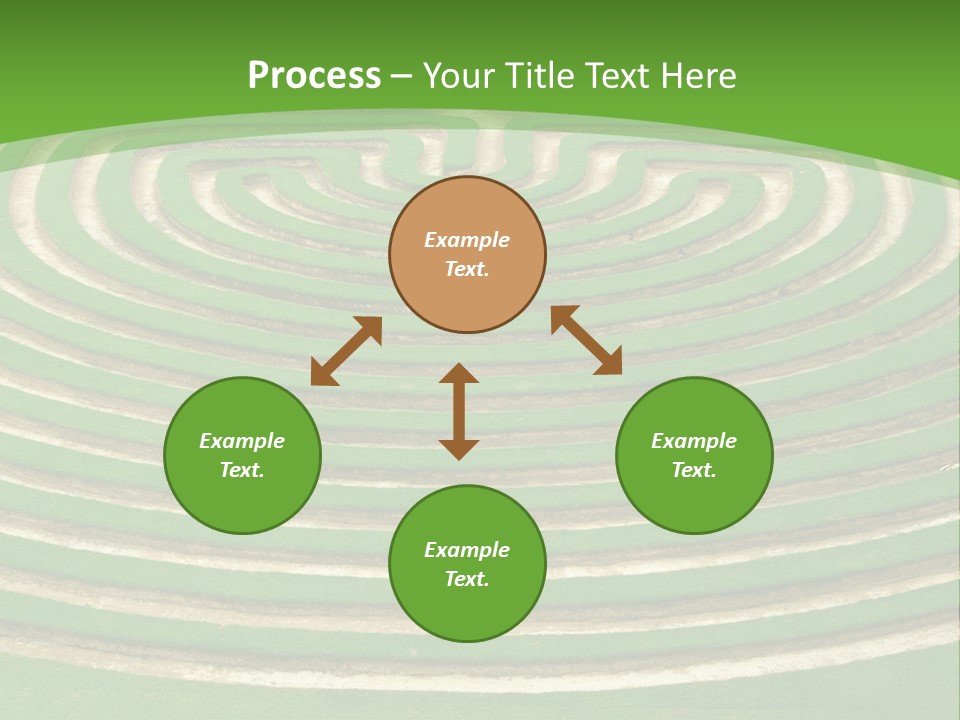 Grass Symmetrical Track PowerPoint Template