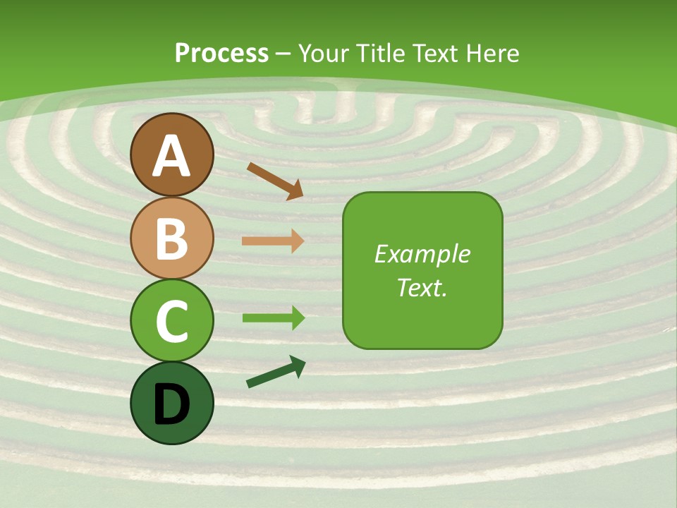 Grass Symmetrical Track PowerPoint Template