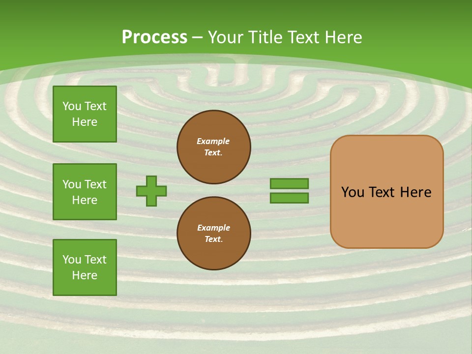Grass Symmetrical Track PowerPoint Template