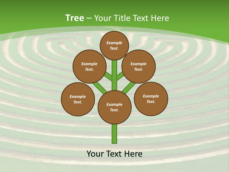 Grass Symmetrical Track PowerPoint Template