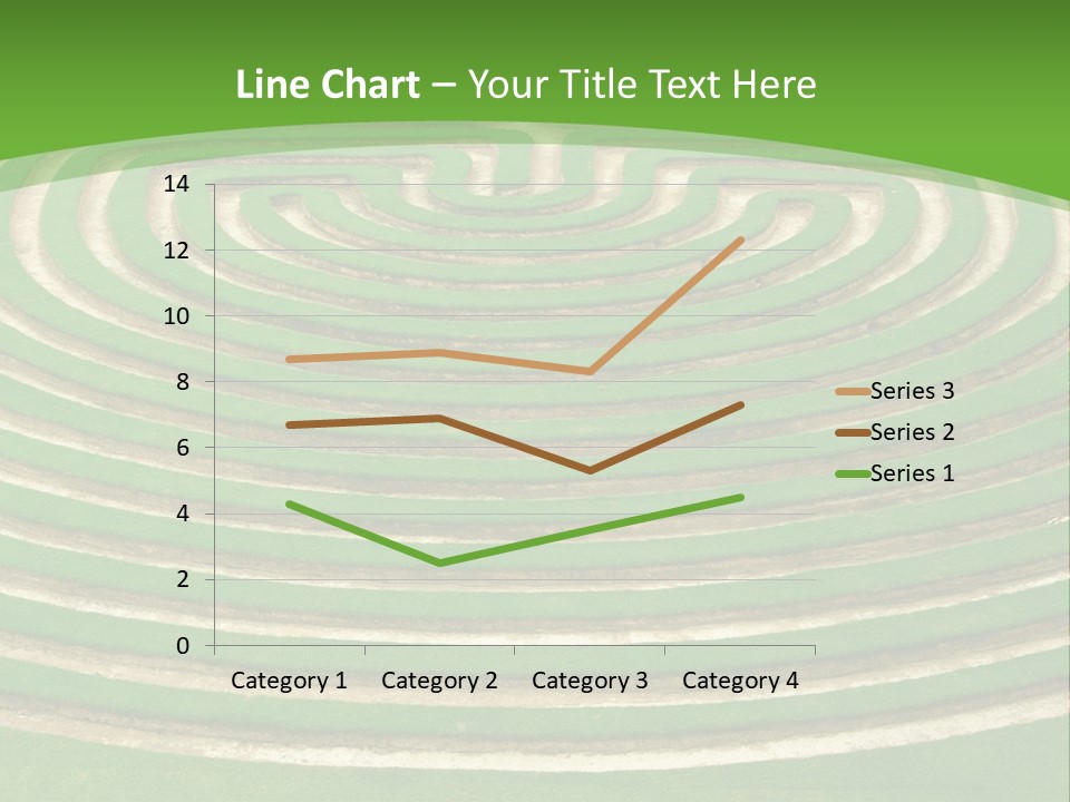 Grass Symmetrical Track PowerPoint Template