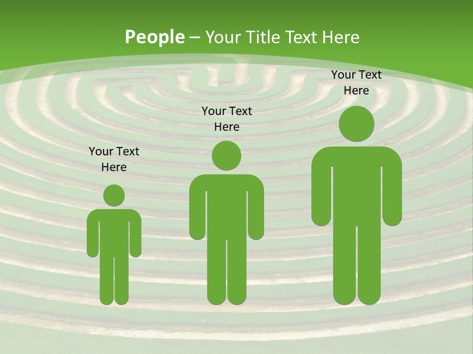 Grass Symmetrical Track PowerPoint Template