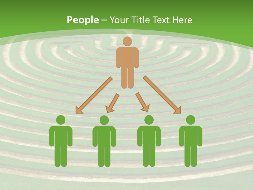 Grass Symmetrical Track PowerPoint Template