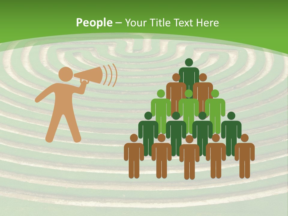 Grass Symmetrical Track PowerPoint Template