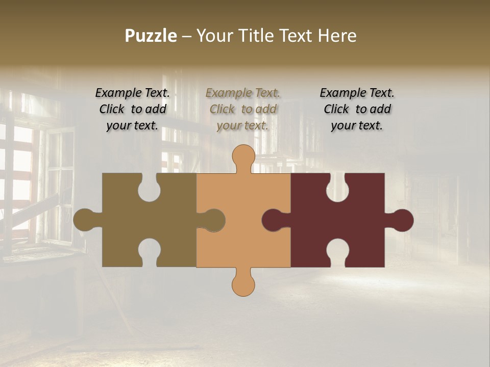 Component Space Window Frame PowerPoint Template