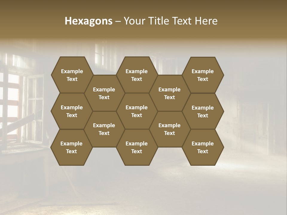 Component Space Window Frame PowerPoint Template