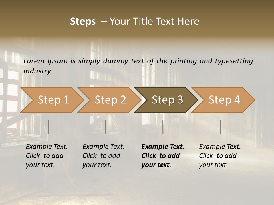 Component Space Window Frame PowerPoint Template
