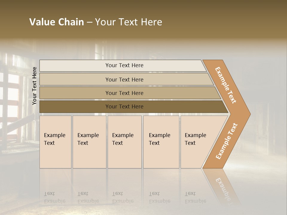 Component Space Window Frame PowerPoint Template