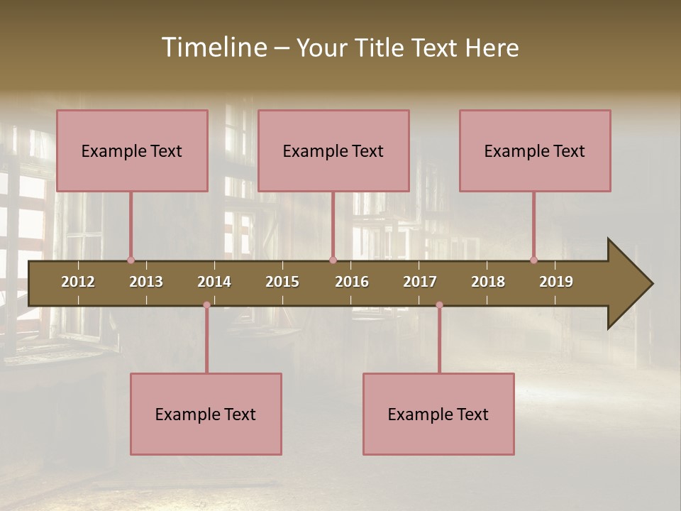 Component Space Window Frame PowerPoint Template