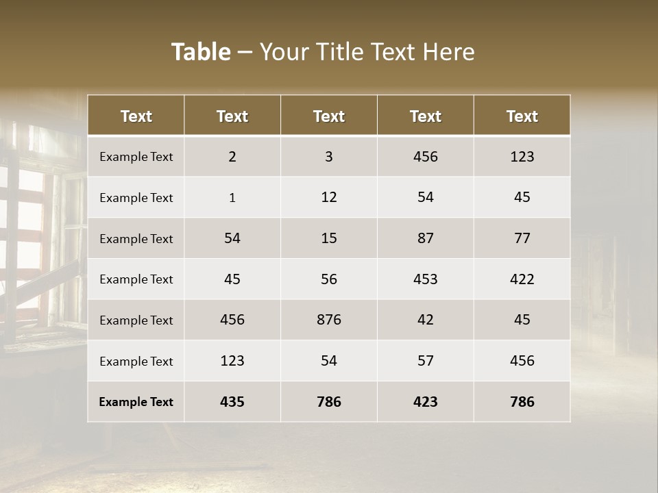 Component Space Window Frame PowerPoint Template