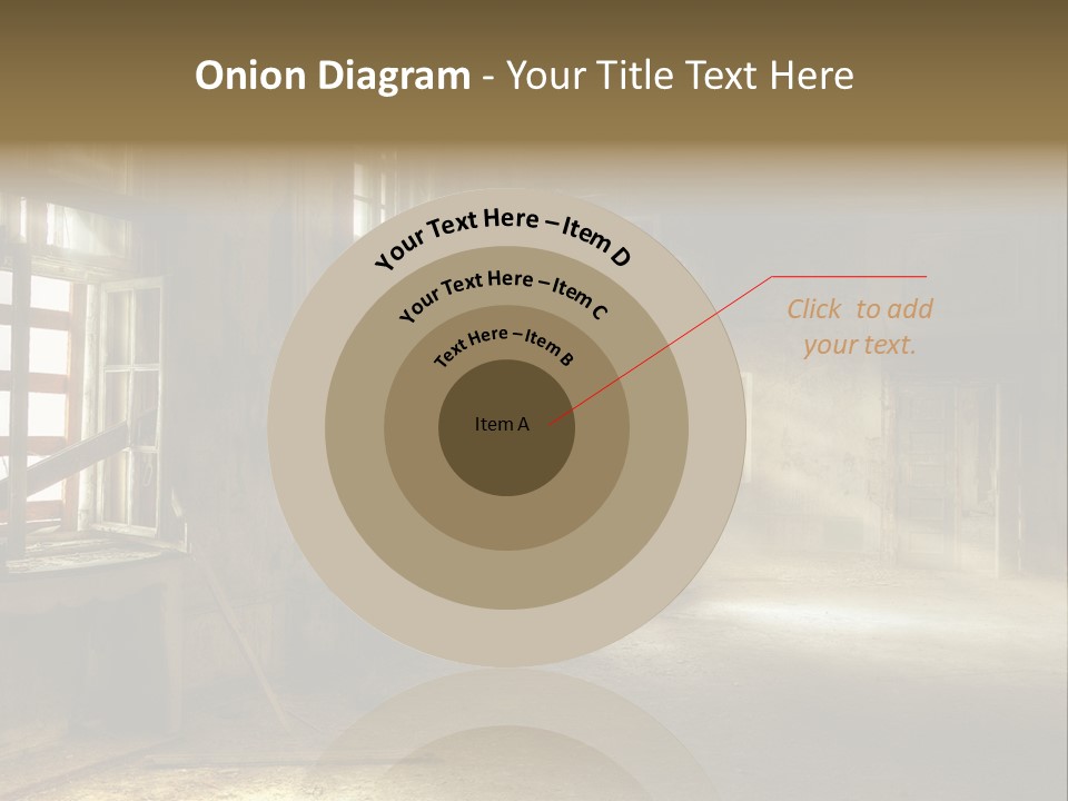Component Space Window Frame PowerPoint Template
