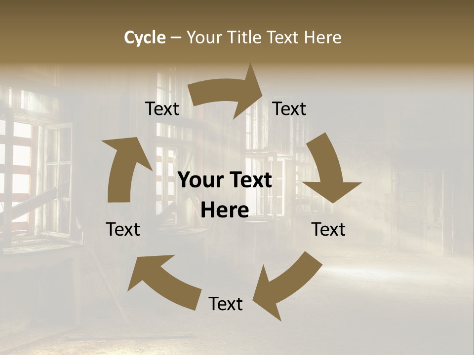 Component Space Window Frame PowerPoint Template