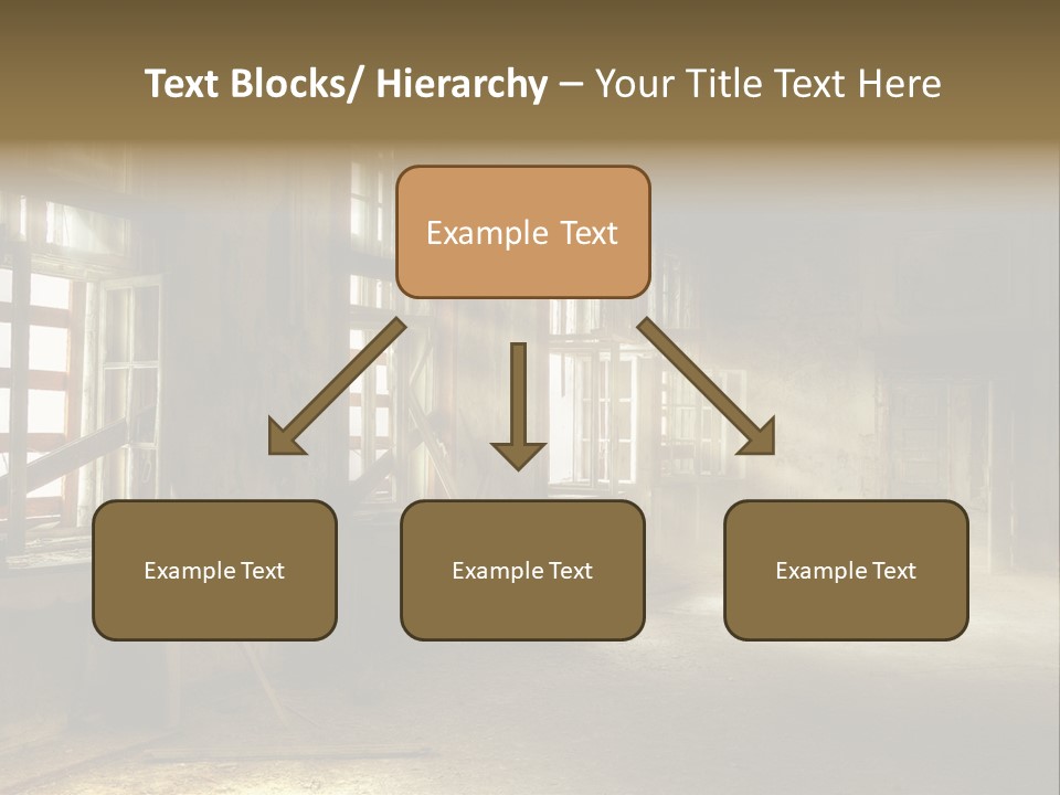 Component Space Window Frame PowerPoint Template