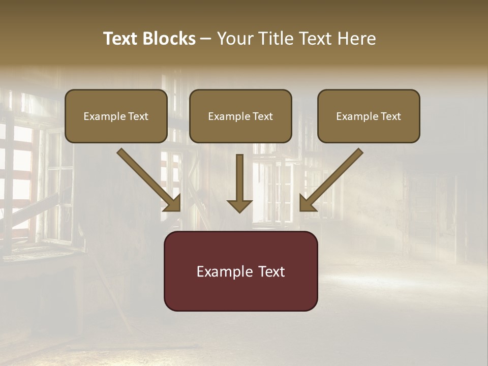 Component Space Window Frame PowerPoint Template