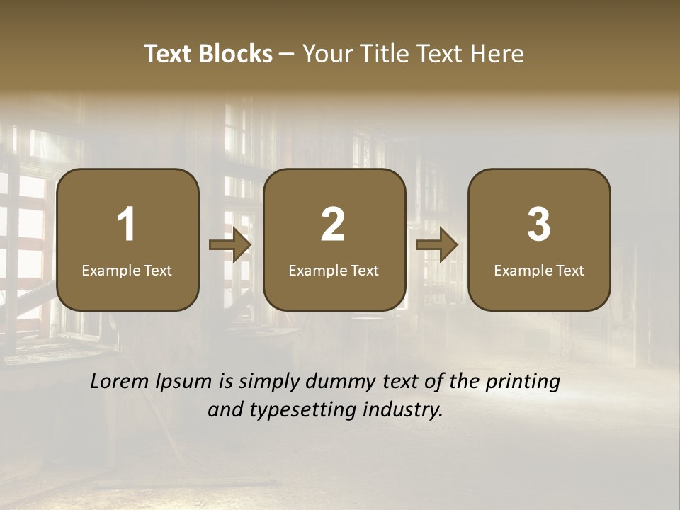 Component Space Window Frame PowerPoint Template