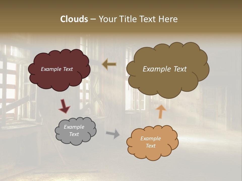 Component Space Window Frame PowerPoint Template