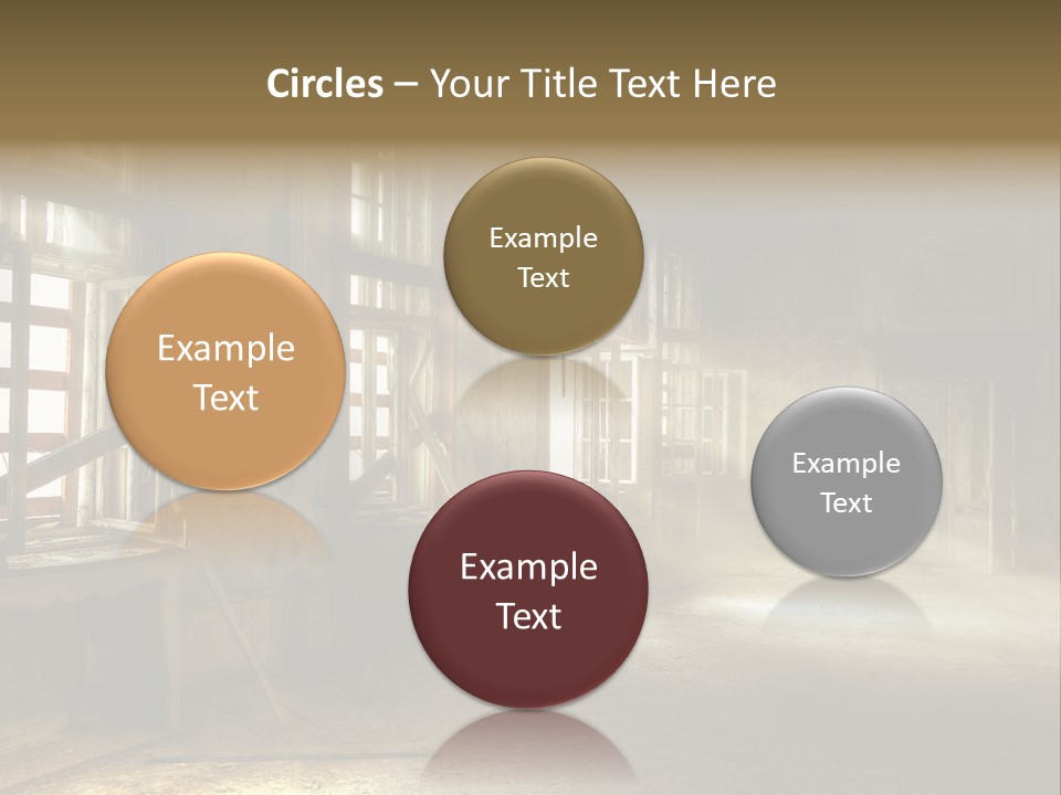 Component Space Window Frame PowerPoint Template