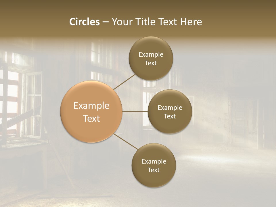 Component Space Window Frame PowerPoint Template