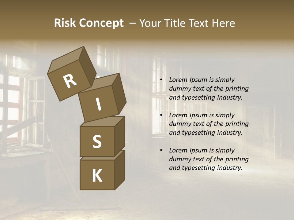 Component Space Window Frame PowerPoint Template