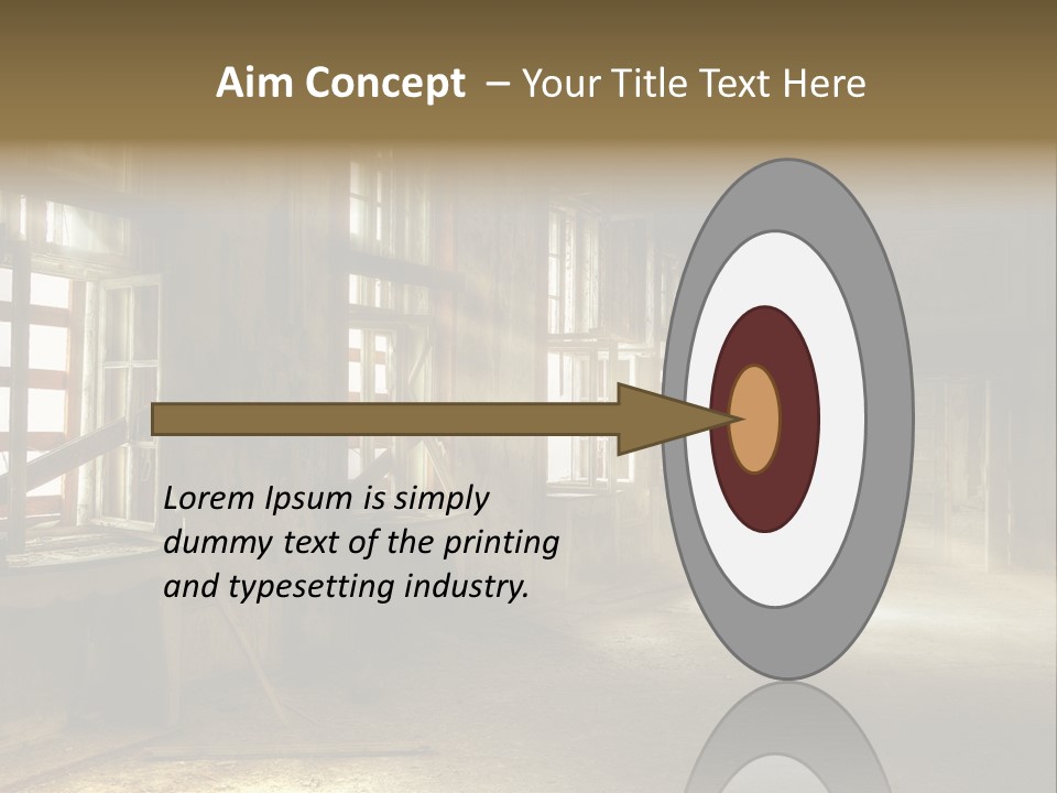 Component Space Window Frame PowerPoint Template