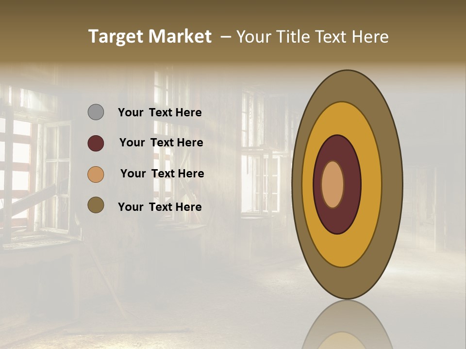Component Space Window Frame PowerPoint Template