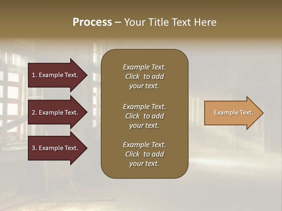 Component Space Window Frame PowerPoint Template