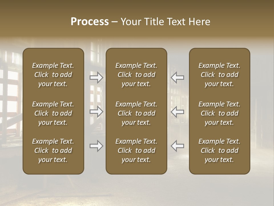 Component Space Window Frame PowerPoint Template