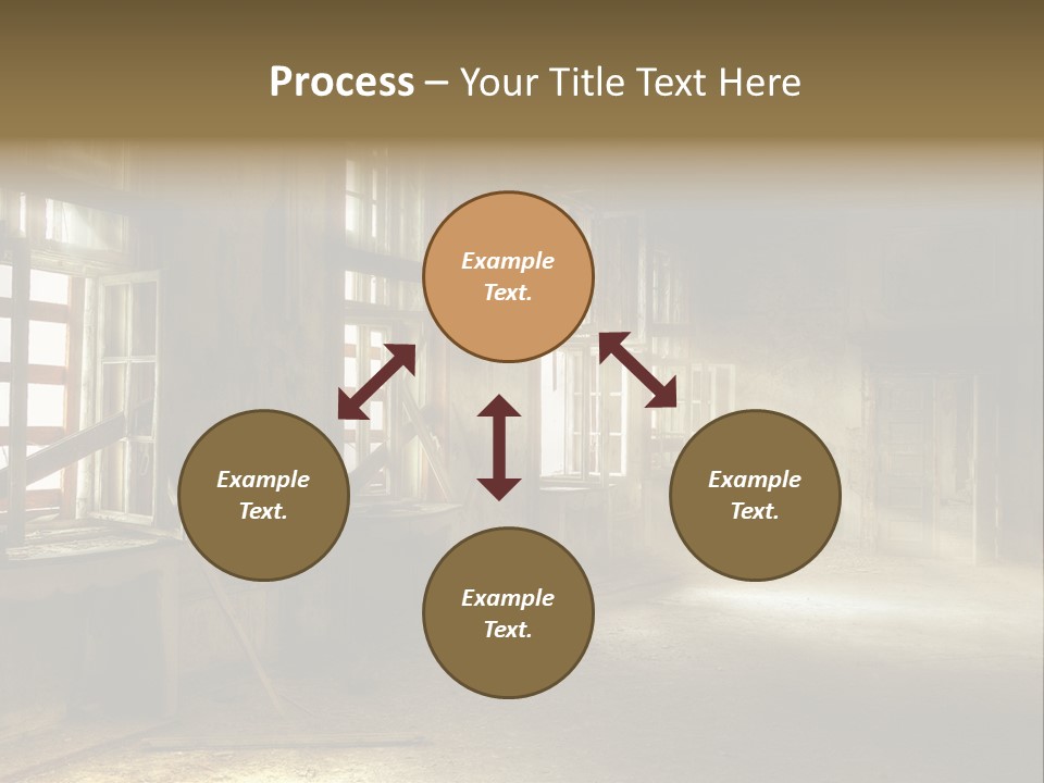 Component Space Window Frame PowerPoint Template