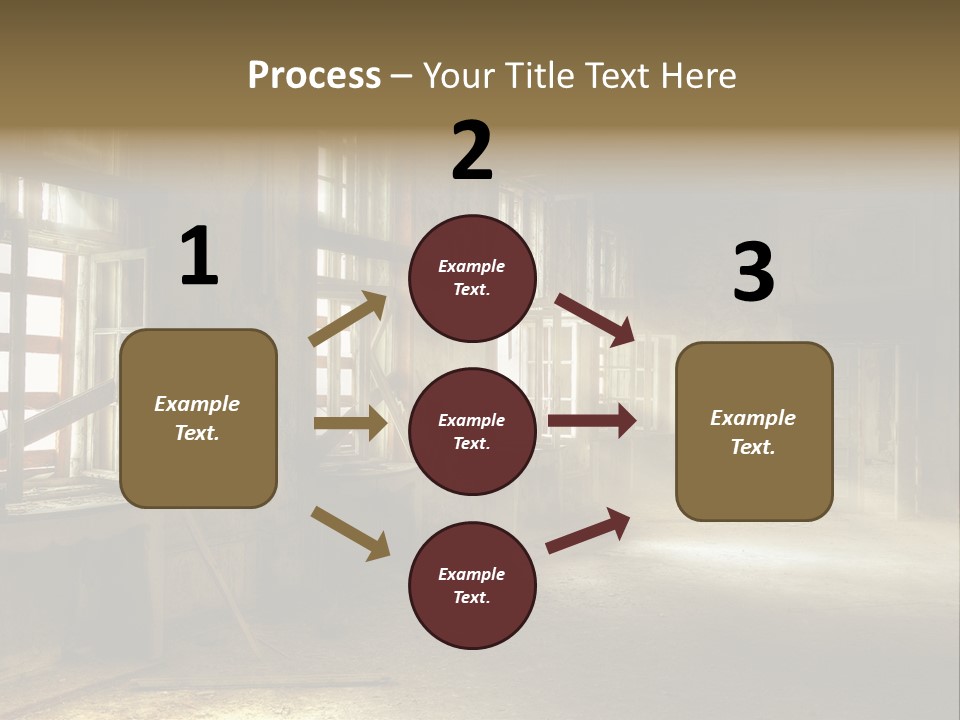 Component Space Window Frame PowerPoint Template