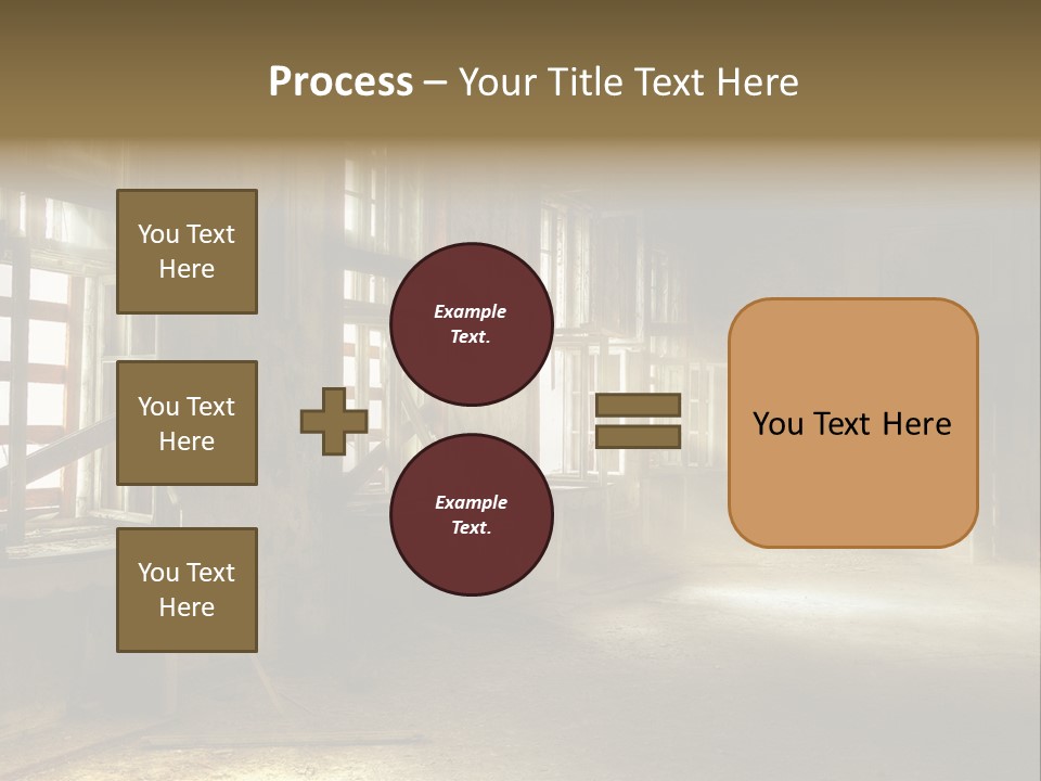 Component Space Window Frame PowerPoint Template
