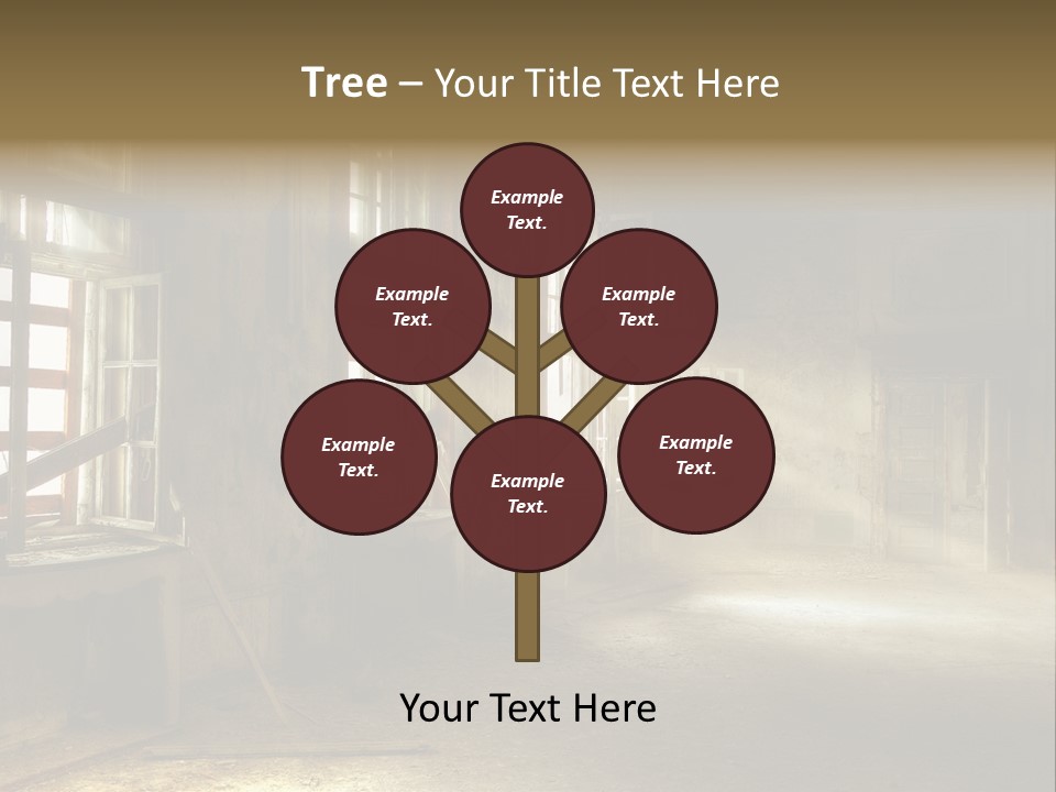 Component Space Window Frame PowerPoint Template