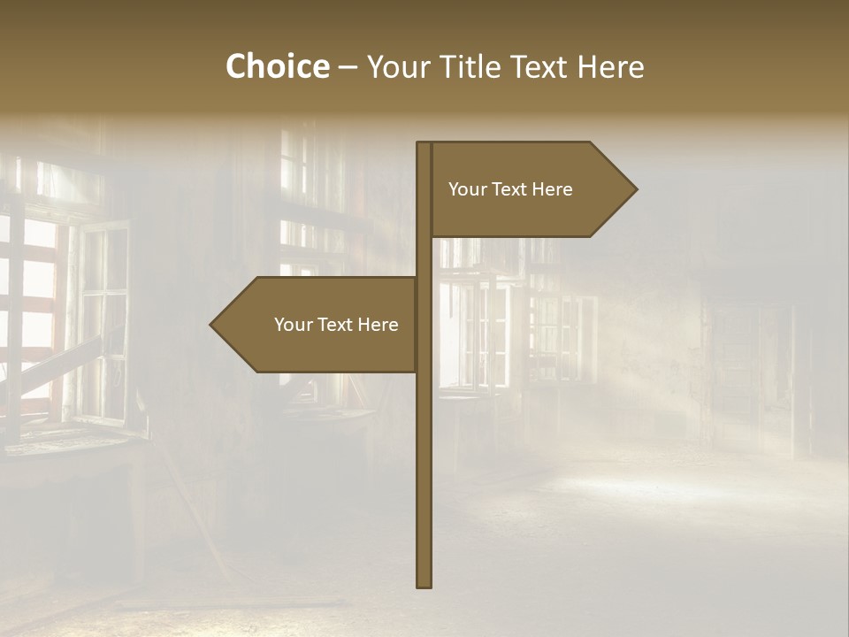 Component Space Window Frame PowerPoint Template