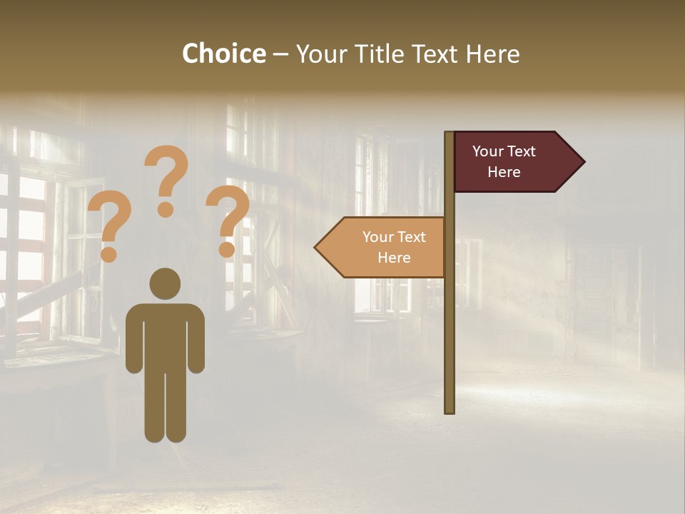 Component Space Window Frame PowerPoint Template