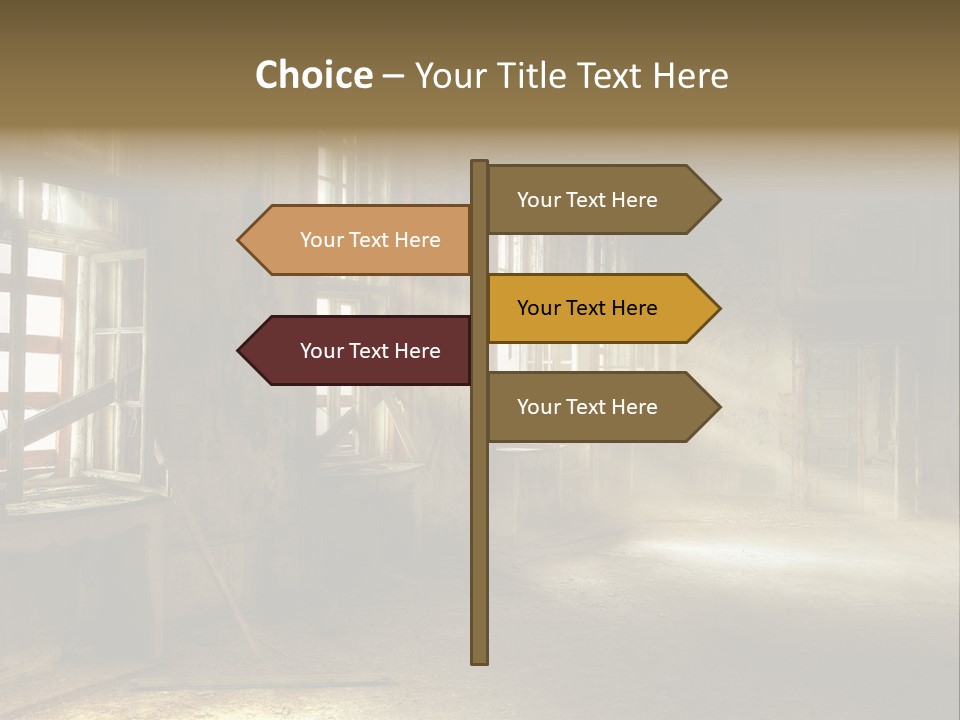 Component Space Window Frame PowerPoint Template
