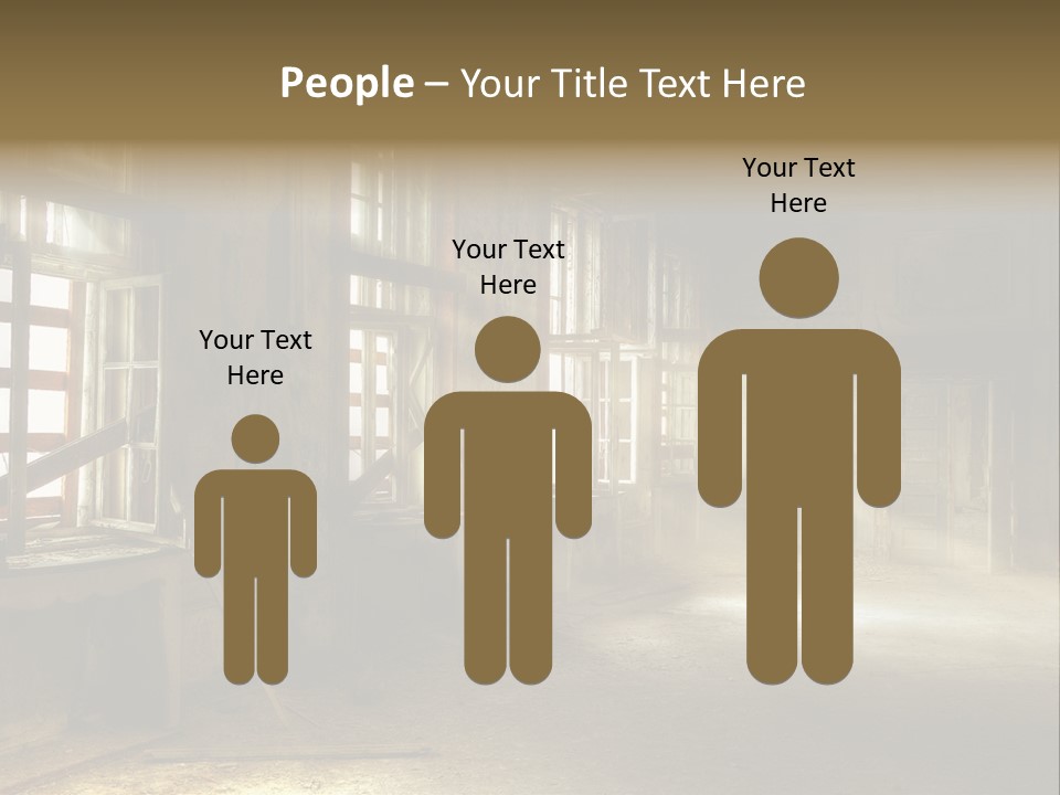 Component Space Window Frame PowerPoint Template