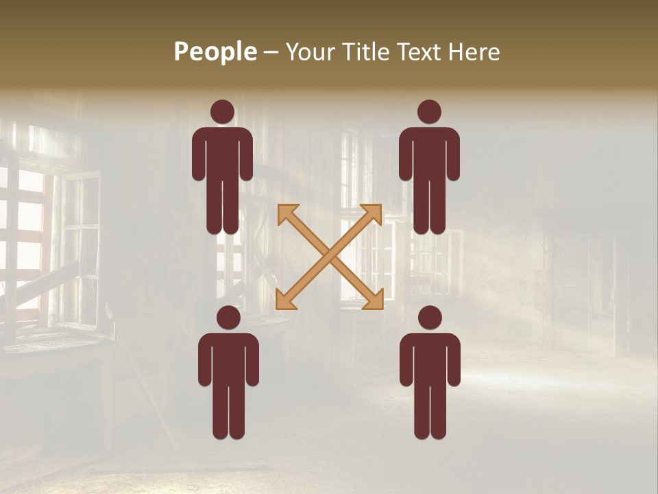 Component Space Window Frame PowerPoint Template