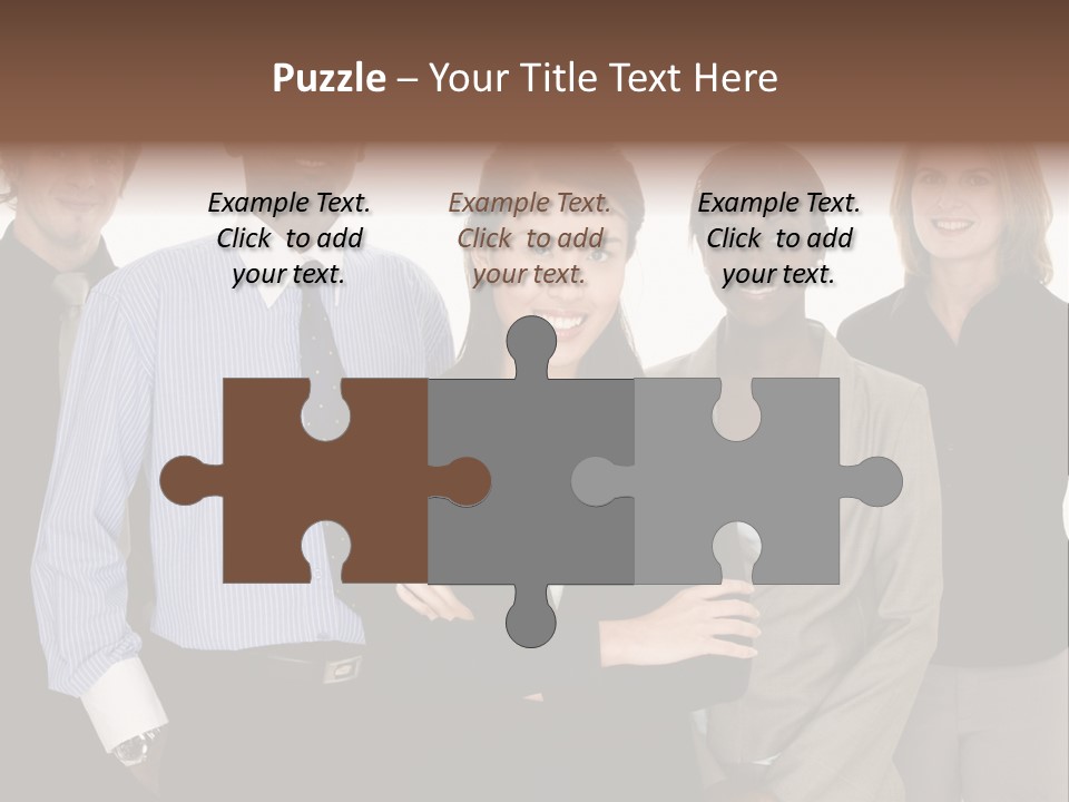 Large Black Fashionable PowerPoint Template