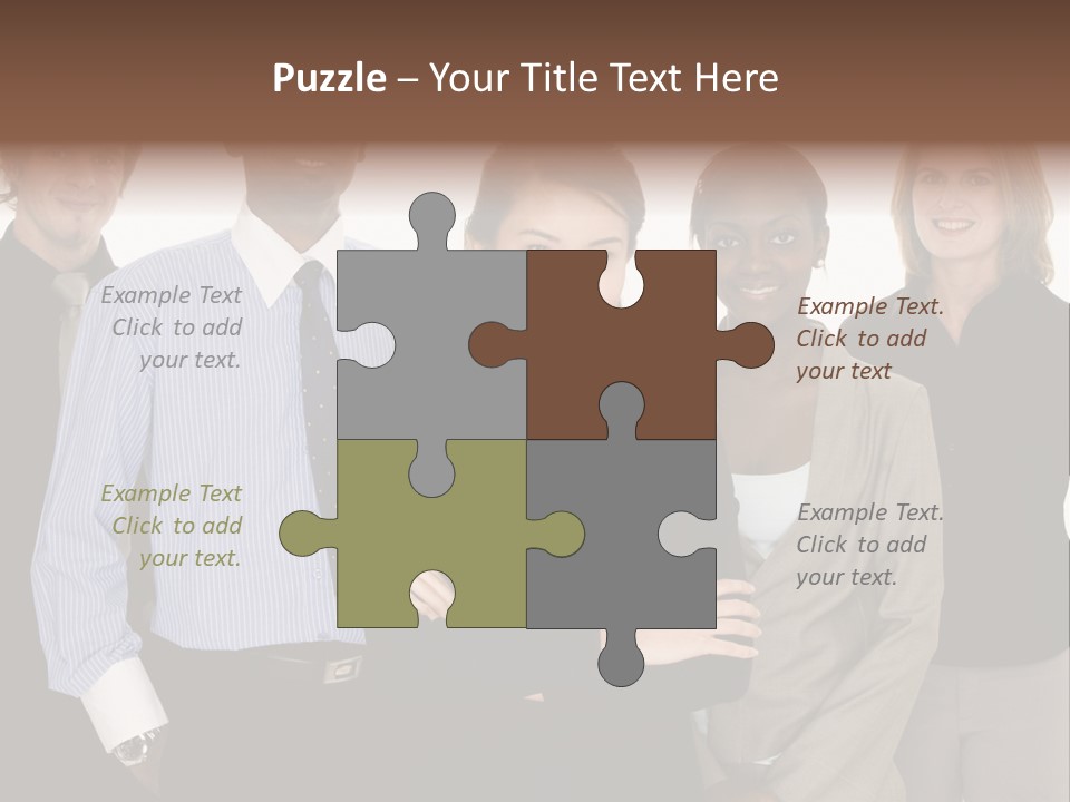 Large Black Fashionable PowerPoint Template