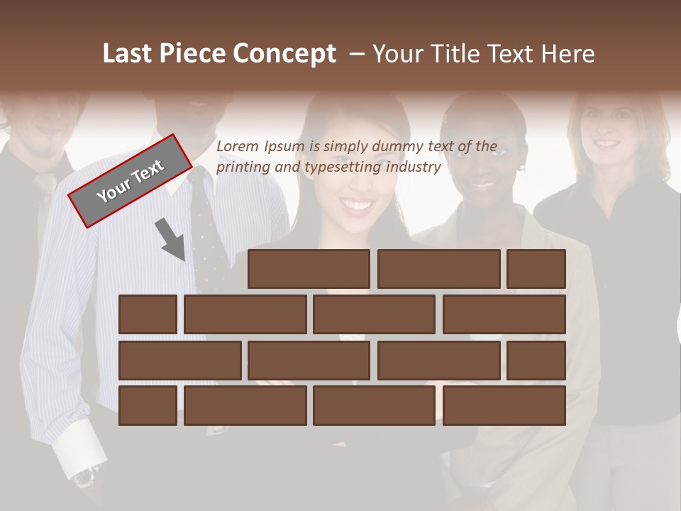 Large Black Fashionable PowerPoint Template