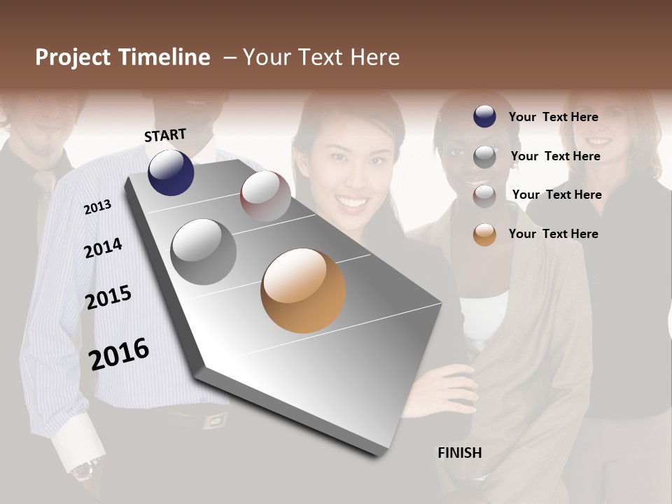 Large Black Fashionable PowerPoint Template
