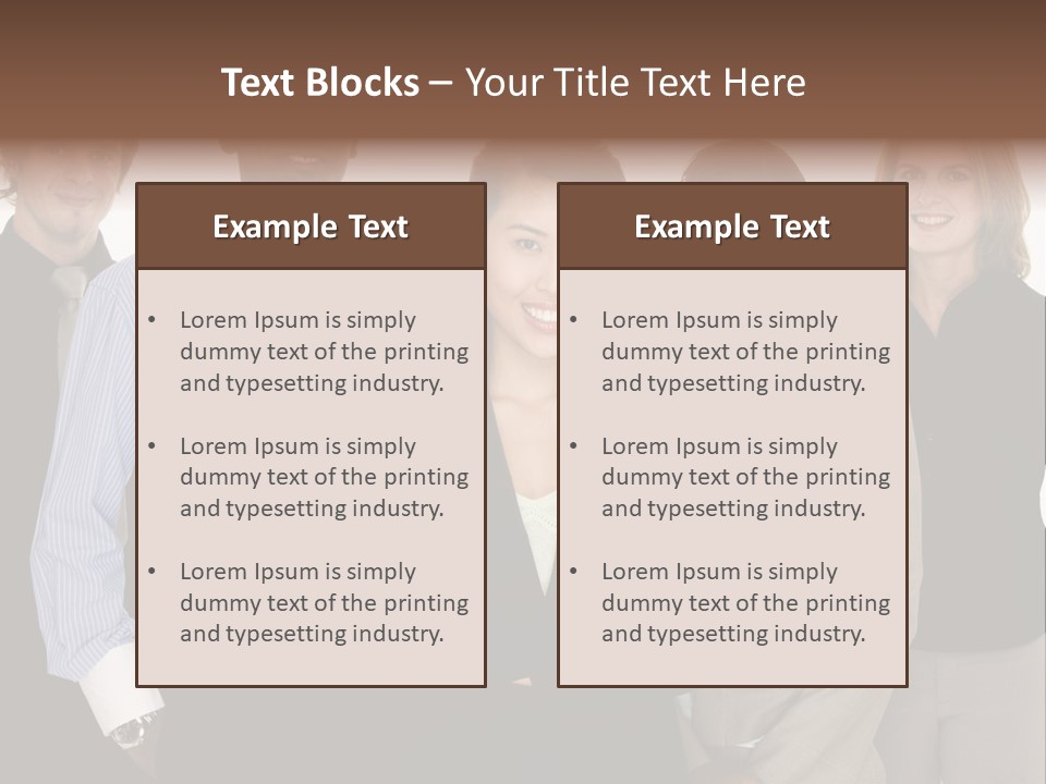 Large Black Fashionable PowerPoint Template