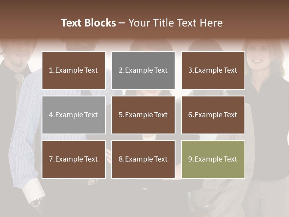 Large Black Fashionable PowerPoint Template