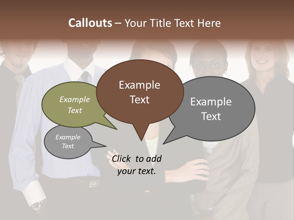 Large Black Fashionable PowerPoint Template